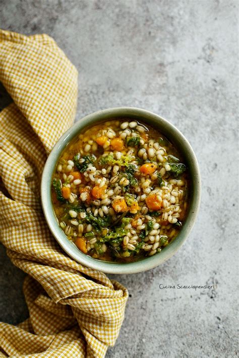 Zuppa Di Verza Con Orzo E Zucca Cucina Scacciapensieri