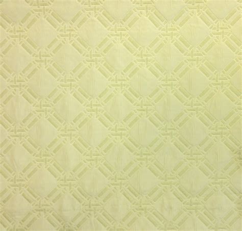 Pale Celery Green Bamboo Lattice Matelasse Light Upholstery Fabric Lat010