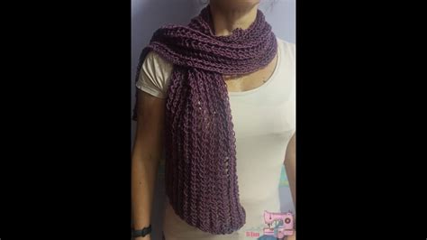 Sciarpa Ai Ferri Soffice E Leggera Maglia Facile Knitted Scarf Youtube