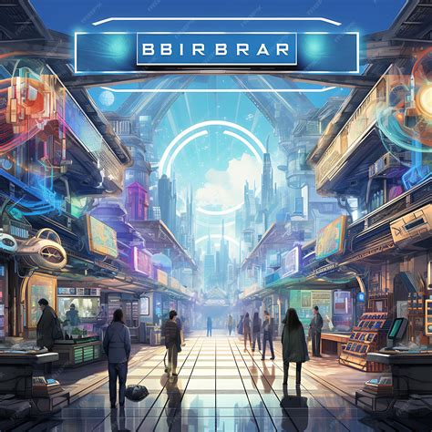 Premium Photo Futuristic Bazaar Experience A Futuristic Bazaar Where