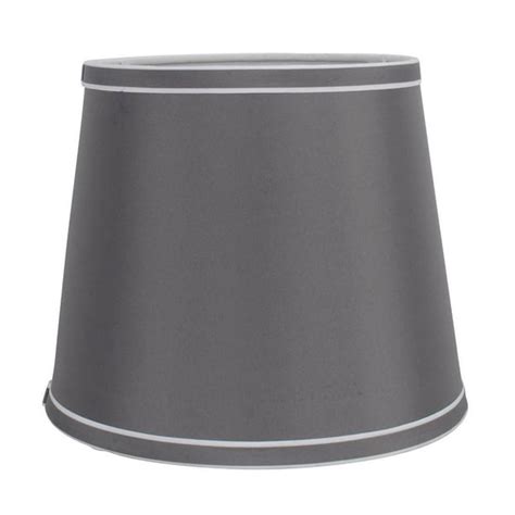 9 Grey With Piping 9 Grey Trim Lamp Shade Walmartca