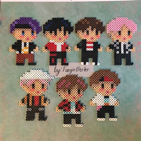 BTS Perler Beads Not Today Outfits Etsy