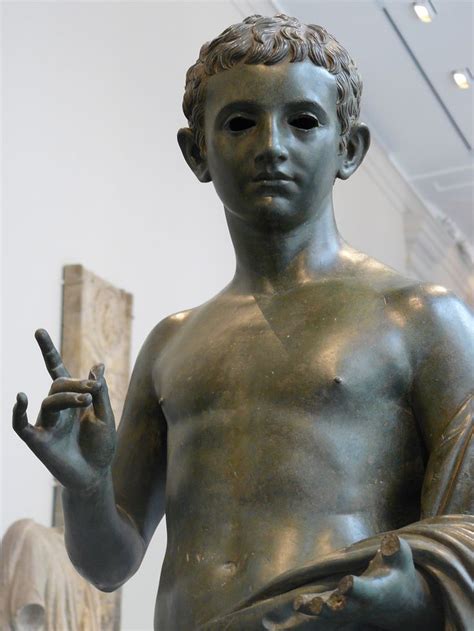 Bronze Statue Of An Aristocratic Boy Roman Augustan Period 27 Bce 14 Ce