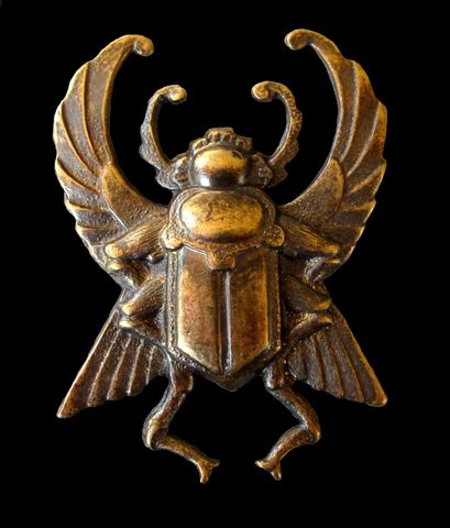 Scarab, Art Deco, Egyptian Brass Stamping for Jewelry Making - Filigree & Me