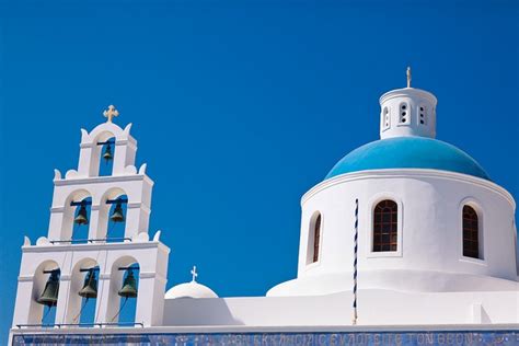 Oia Santorini Church Of Panagia Of Platsani Santorini Fine Art