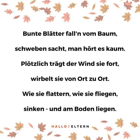 Fingerspiele F R Den Herbst Mit Text Anleitung