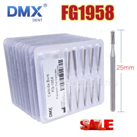 DMXDENT Dental Surgical Tungsten Carbide Burs Crown Metal Cutting