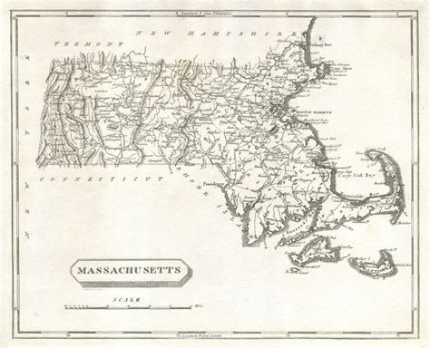 Massachusetts Antique And Vintage Maps And Prints