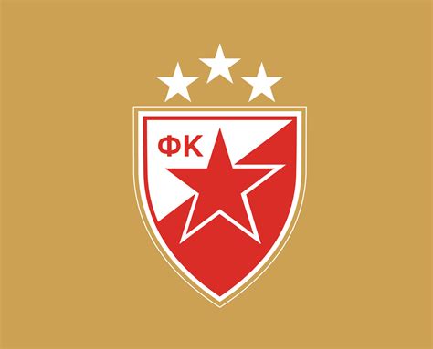 Crvena Zvezda Club Logo Symbol Serbia League Football Abstract Design