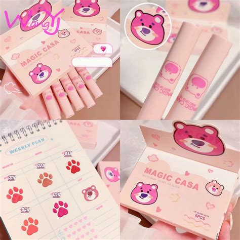 MAGIC CASA 5 Pcs Conjunto De Esmalte Labial Matte Bear Velvet Batom