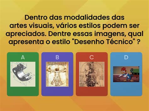 Modalidades Das Artes Visuais Quiz