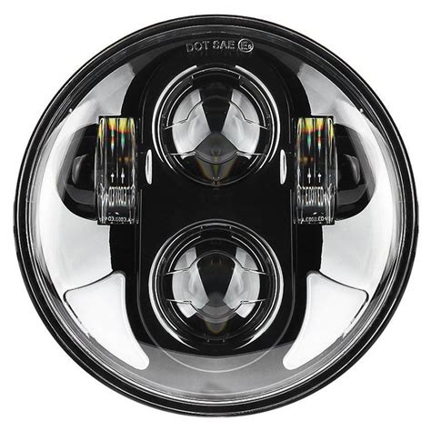 Inch Led Headlight Halo Ring White Drl Angel Eye For Motocycle