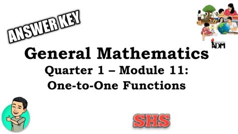 General Mathematics Module 11 Quarter 1 Answer Key Youtube