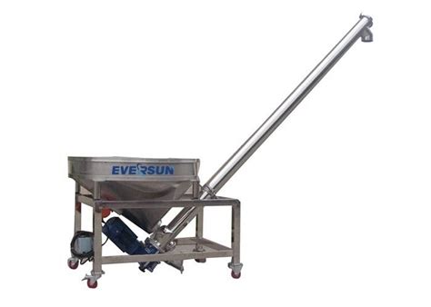 Stainless Steel Powder Screw Auger Conveyor L Hopper In Stock