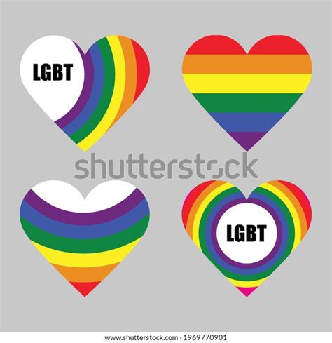 Lgbt Heart Logo Human Rights Tolerance Stock Vector Royalty Free