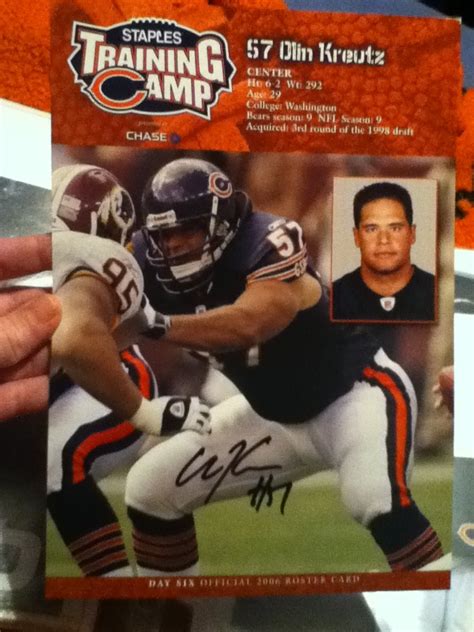 Olin kreutz Chicago bears | Chicago sports, Football helmets, Chicago bears