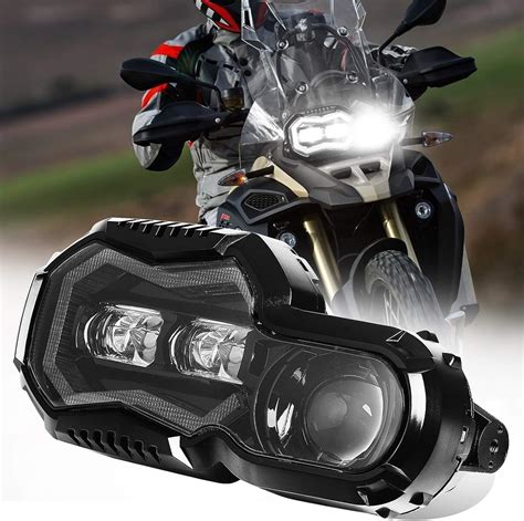 Audexen W Led Headlight Assembly With Angel Eyes Drl High Low Beam