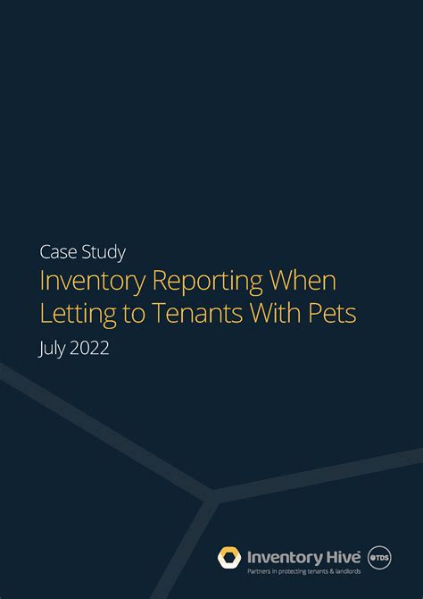 Inventory Reporting WhenLetting To Tenants With Pets Case Study