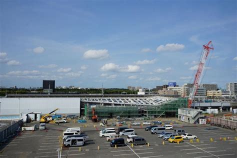 海浜幕張のイオンモール幕張新都心北側で建設が進むjr京葉線新駅！”幕張豊砂駅“2022年7月建設状況 首都圏広域関東圏の都市鉄道整備