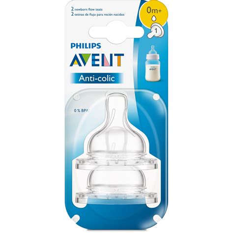 Philips Avent Anti Colic Teats 0month Newborn Flow 2 Pack Scf631 27