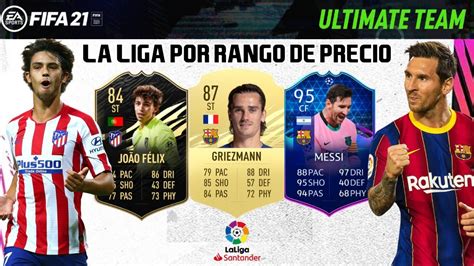 Mejores Jugadores La Liga Santander Por Rango De Precio Fifa Youtube