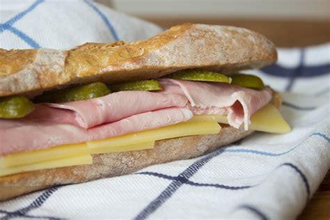 A classic french sandwich: Le Jambon-Fromage!