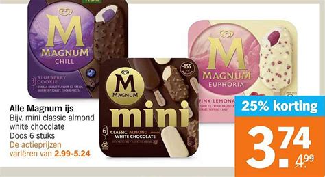 Alle Magnum Ijs 25 Korting Aanbieding Bij Albert Heijn 1foldersnl