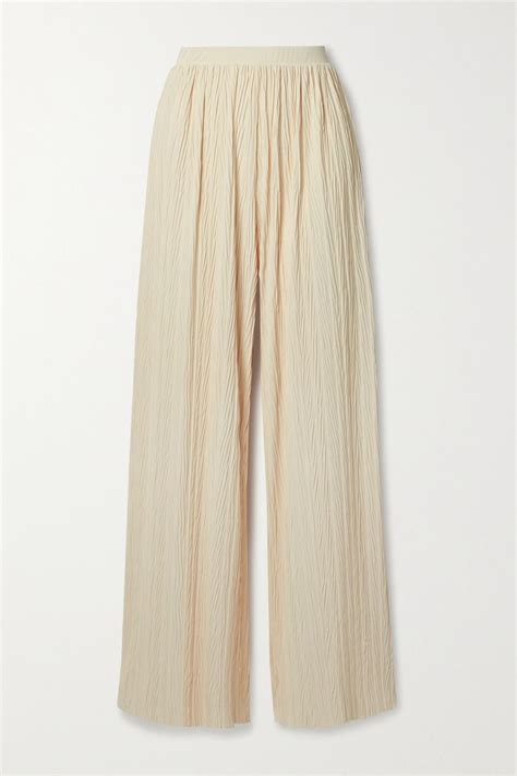 Max Mara Leisure Alfonsa Pliss Crepe Wide Leg Pants Wide Leg Pants