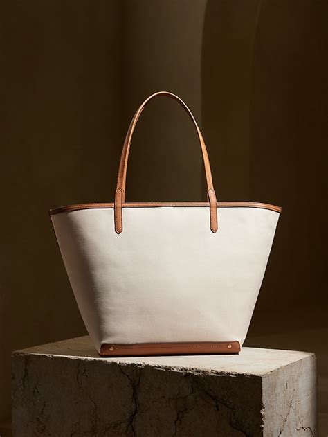 Canvas Leather Tote Banana Republic