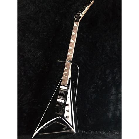 Jackson Js Rhoads Black With White Bevels Jackson Js