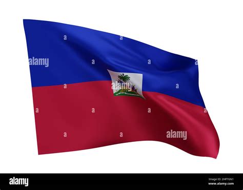 3d Illustration Flag Of Haiti Republic Of Haiti High Resolution Flag