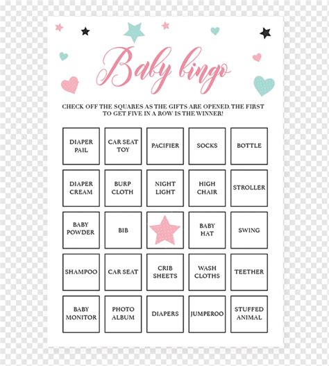 Juego De Naipes Bingo Baby Shower Juego De Cartas Oro Espolvoreado