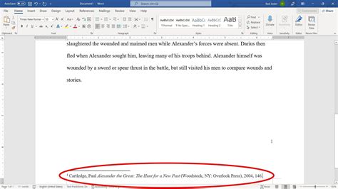 How To Create An In Text Citation With Footnote In Word 7 Steps