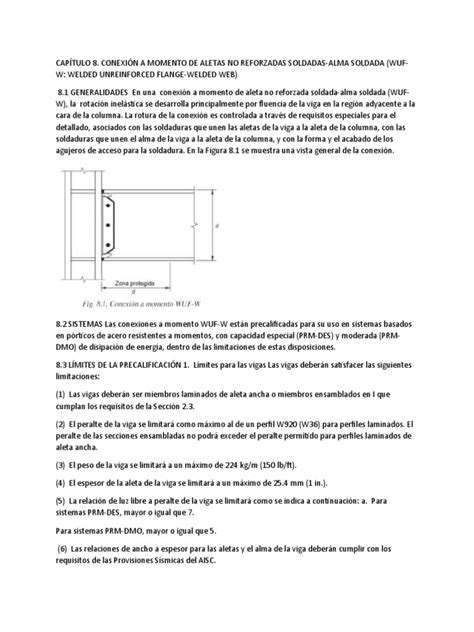 Aisc 358-16 Capítulo 8 | PDF