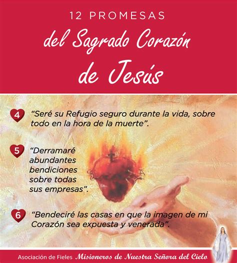 12 Promesas Del Sagrado Corazón De Jesús Belen De Maria