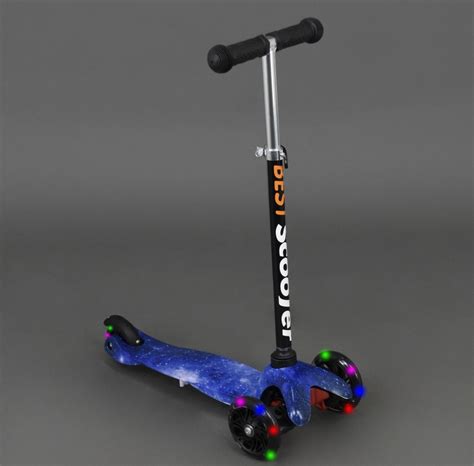 ᐉ Самокат детский трехколесный Scooter Mini Style Ocean Blue (2T1052)