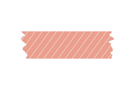 Colorful Washi Tape With A Cute Pattern For Decorating Greeting Cards