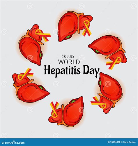 Dia da hepatite do mundo ilustração stock Ilustração de sangue 95296352