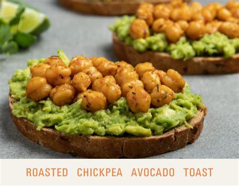 Roasted Chickpea Avocado Toast Dr Sebis Cell Food Avocado Toast