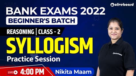 Syllogism Bank Exams 2022 Reasoning Class 2 Beginners Batch