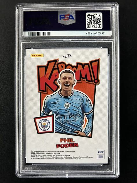 Panini Donruss Fifa Phil Foden Kaboom Psa Man City Ebay