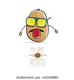 Vector Funny Cartoon Cute Brown Potato Stock Vector Royalty Free