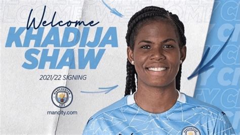 Khadija ‘Bunny’ Shaw signs Manchester City on a three-year contract ...