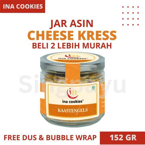 Promo Ina Cookies Toples Kaca Jar Asin Kue Kering Ramadhan Lebaran