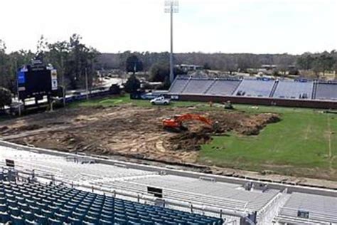 Coastal Carolina S Teal Turf Project Progressing