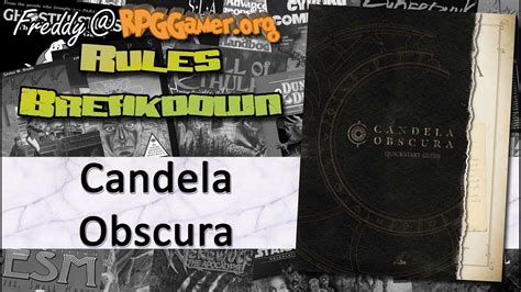 Candela Obscura Darrington Press 2023 Rules Breakdown YouTube