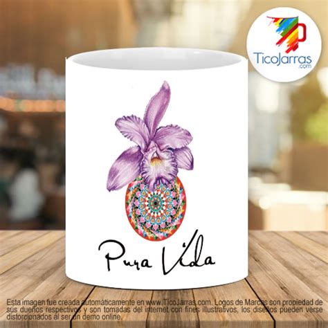 Taza Con Guaria Morada Tazas Personalizadas En Costa Rica