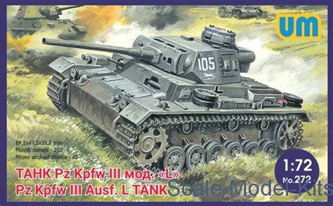 German Tank Pz Kpfw Iii Ausf L Unimodels Plastic Scale Model Kit In