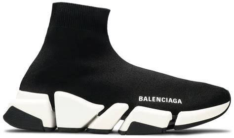 Gi Y Balenciaga Wmns Speed Traine Knit Black White W