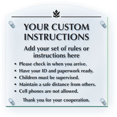 Custom Rules Signs Personalize Your Rules